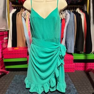 Lilly Pulitzer Alisa Wrap Dress - Botanical Green (Size 0)